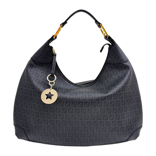 Black  Zucchino Canvas Shoulder Bag