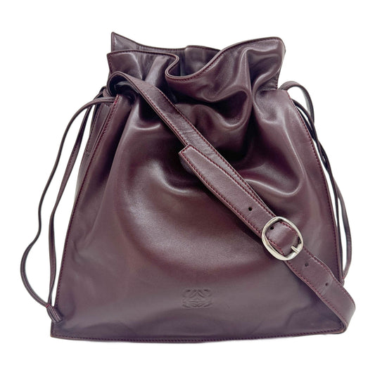 Flamenco Anagram Burgundy Red Shoulder Bag