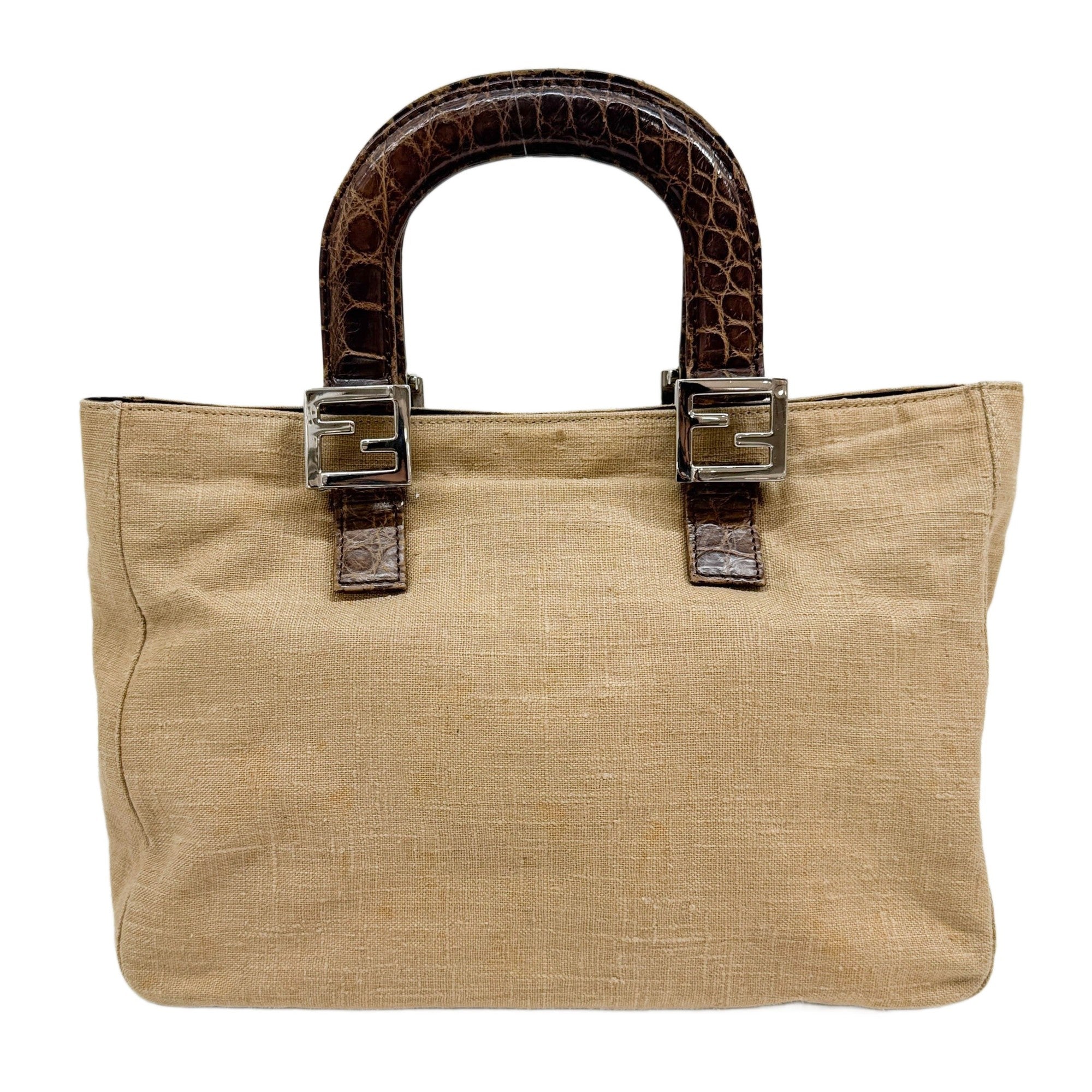 Brown Canvas Hand Bag