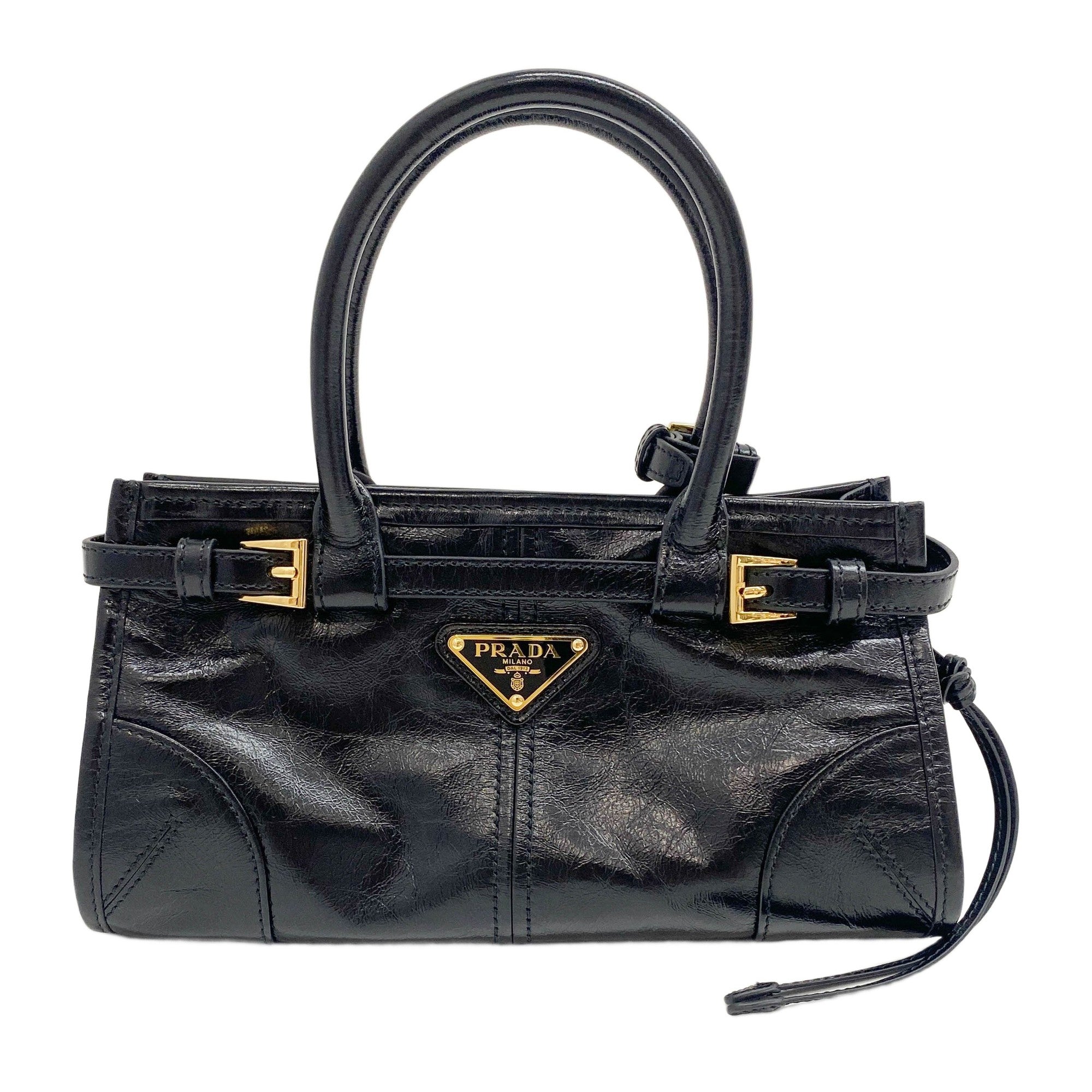 Mini BonnieBlack Leather Two Way Bag