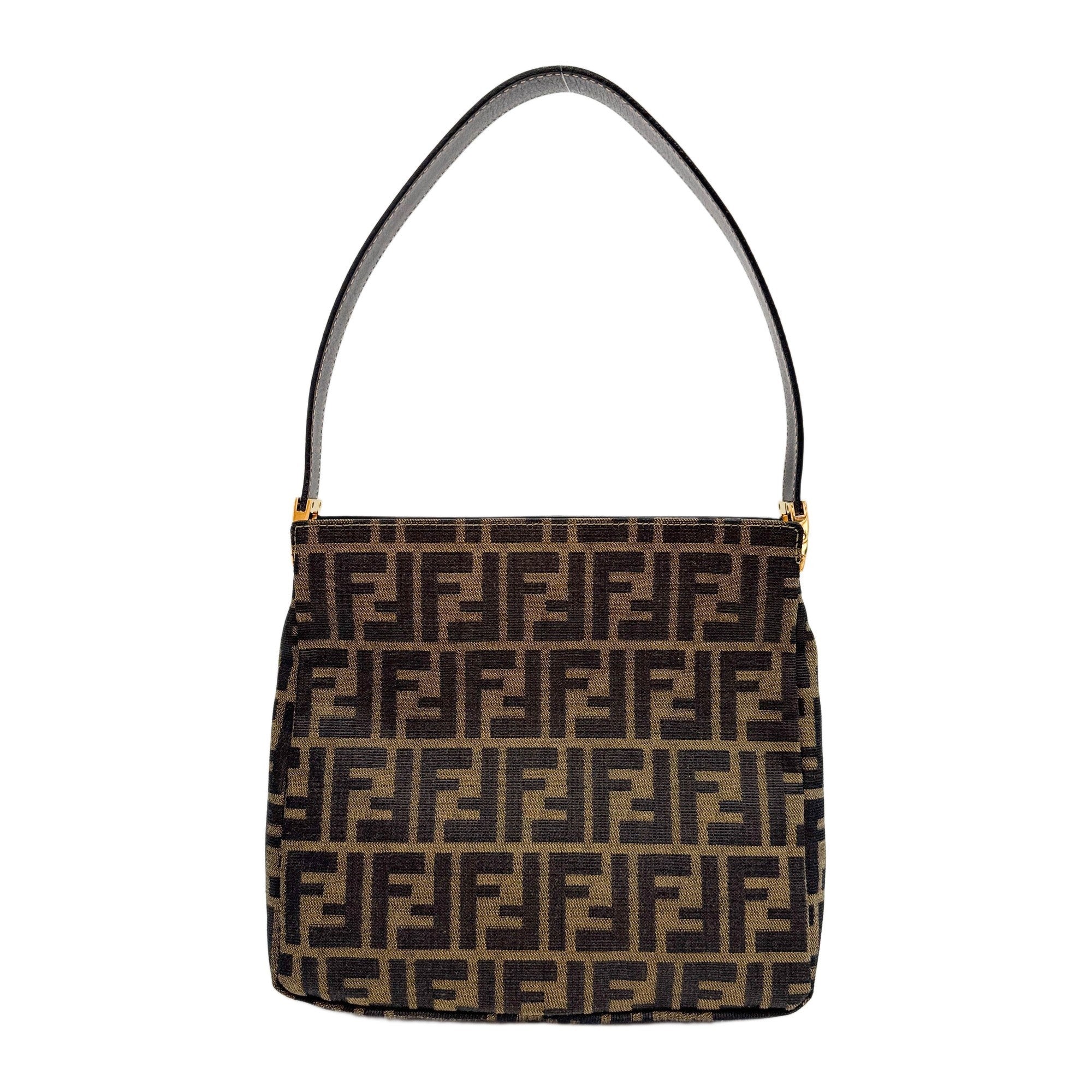 Brown Zucca Canvas Shoulder Bag