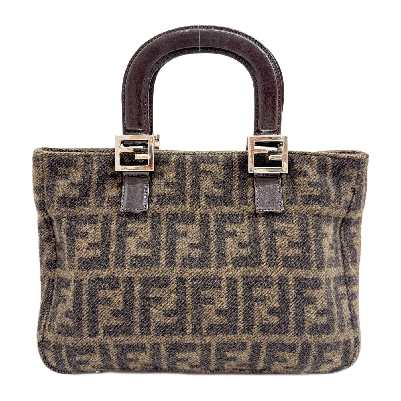 Brown Zucca Cashmere Hand Bag