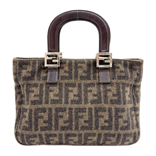 Brown Zucca Cashmere Hand Bag