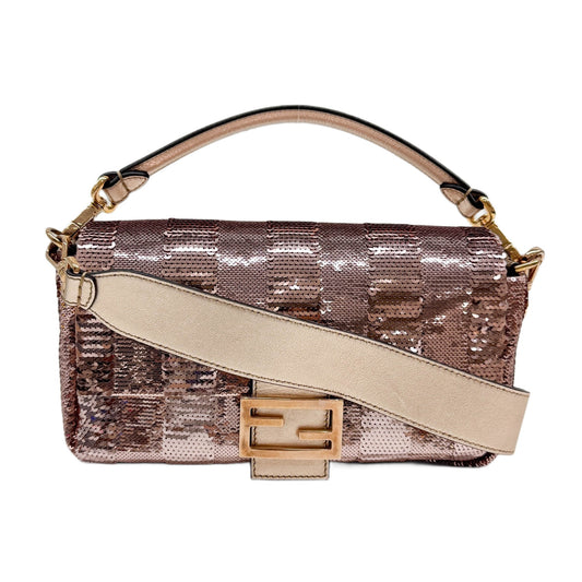 Baguette Pink Sequin Two Way Bag