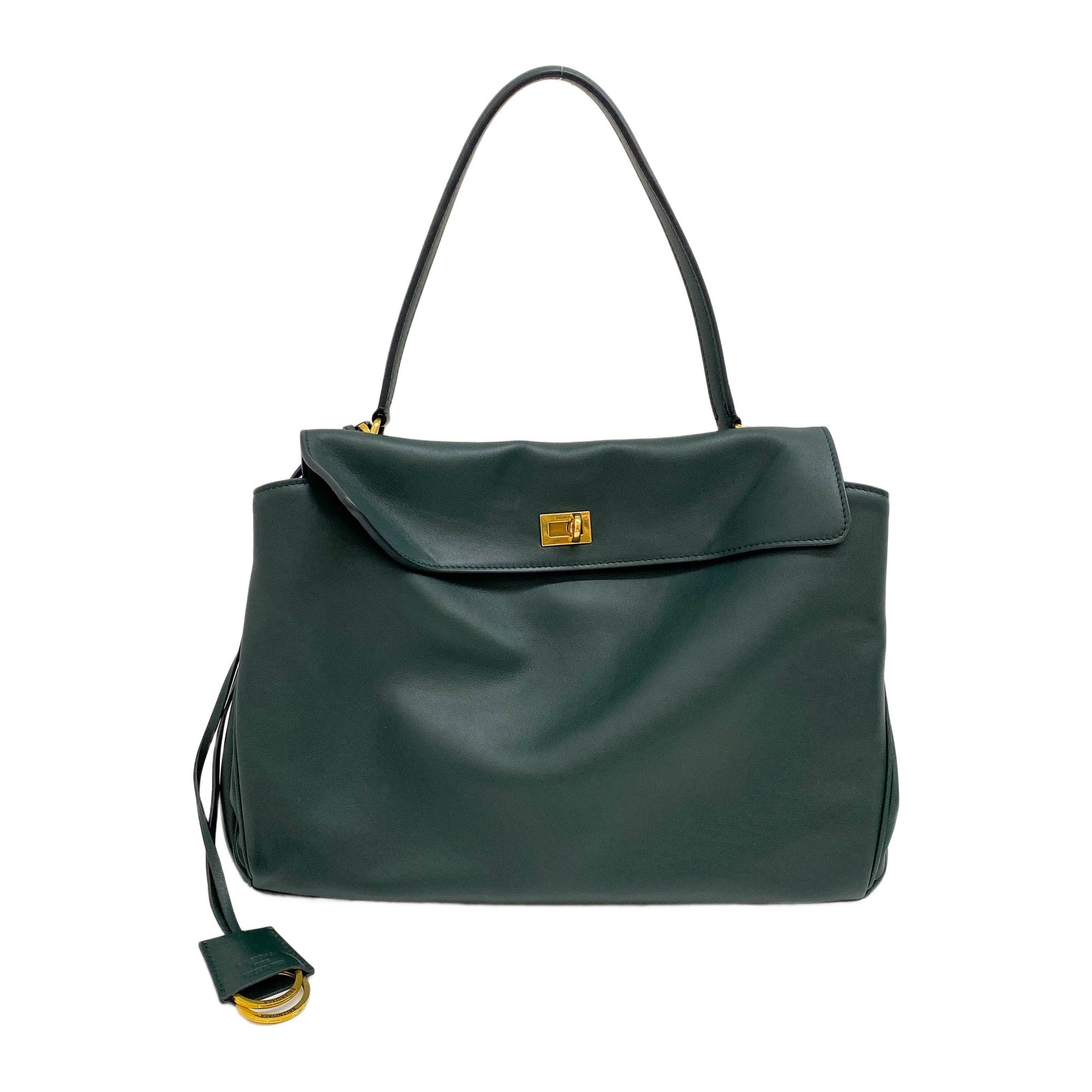 Medium Rodeo Green Leather Two Way Bag