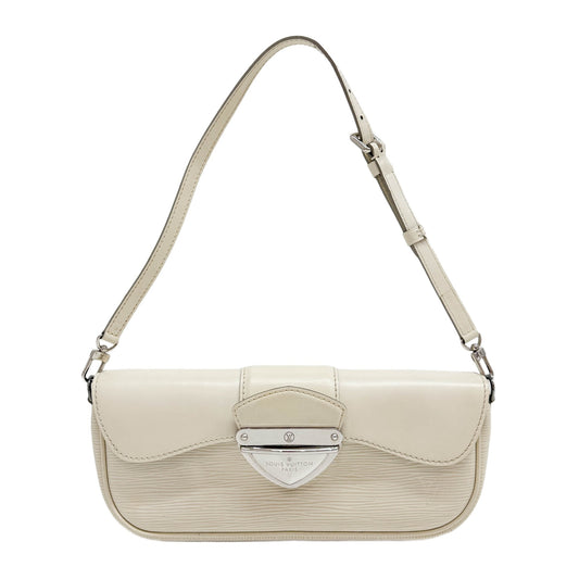 Suhali Le Precieux Epi White Leather Shoulder Bag