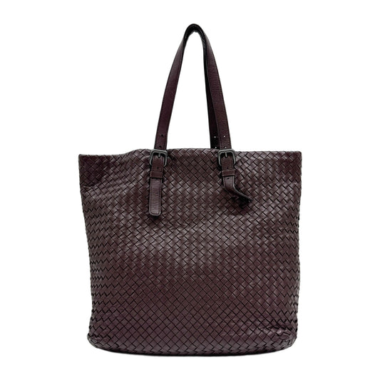 Veneta Intrecciato Dark Brown Tote Shoulder Bag