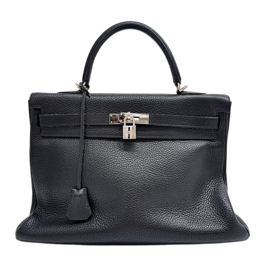 Birkin 35 2004 Black Leather Hand Bag