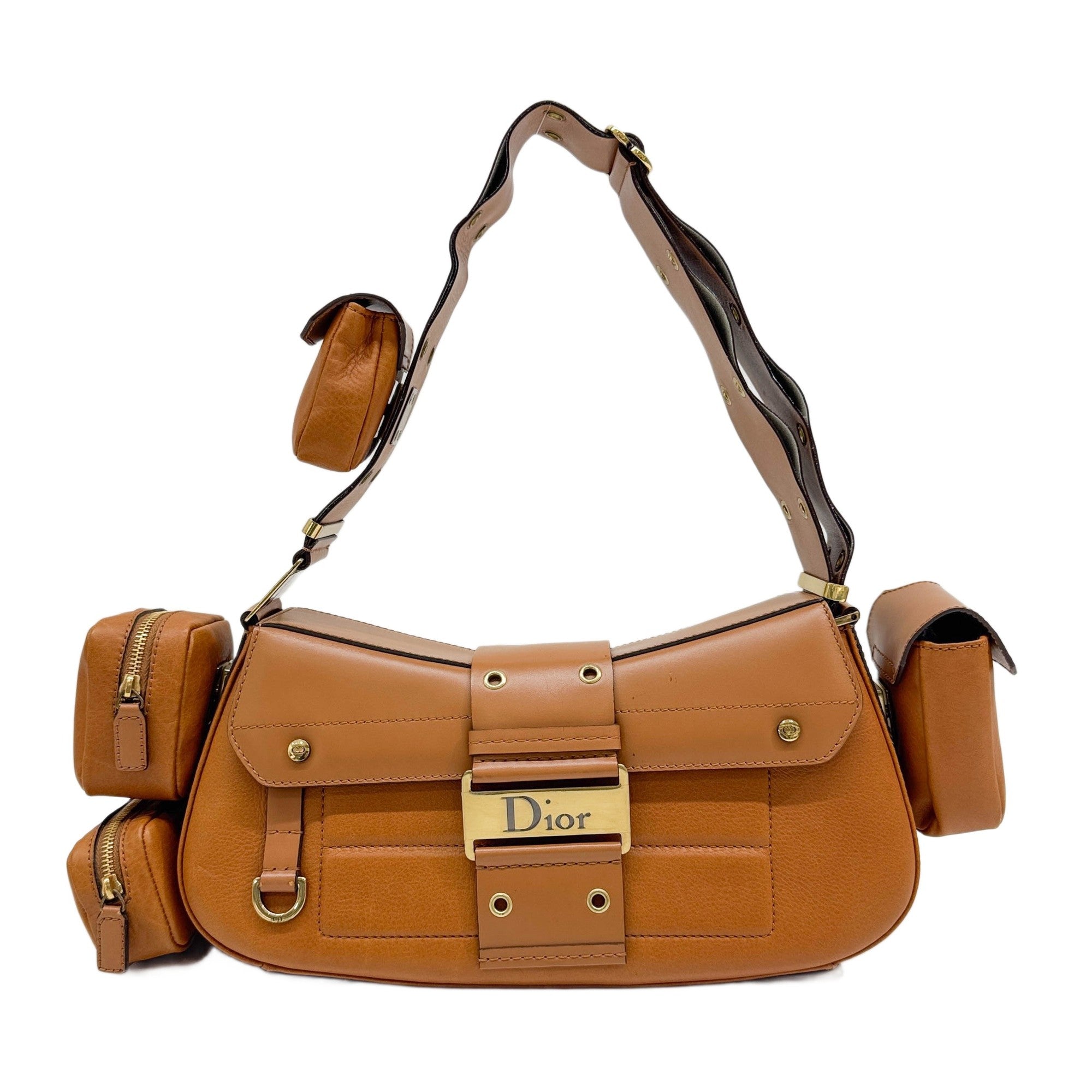 Street Chic Columbus Brown Leather Shoulder Bag