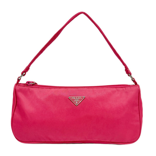 Pink Nylon Shoulder Bag