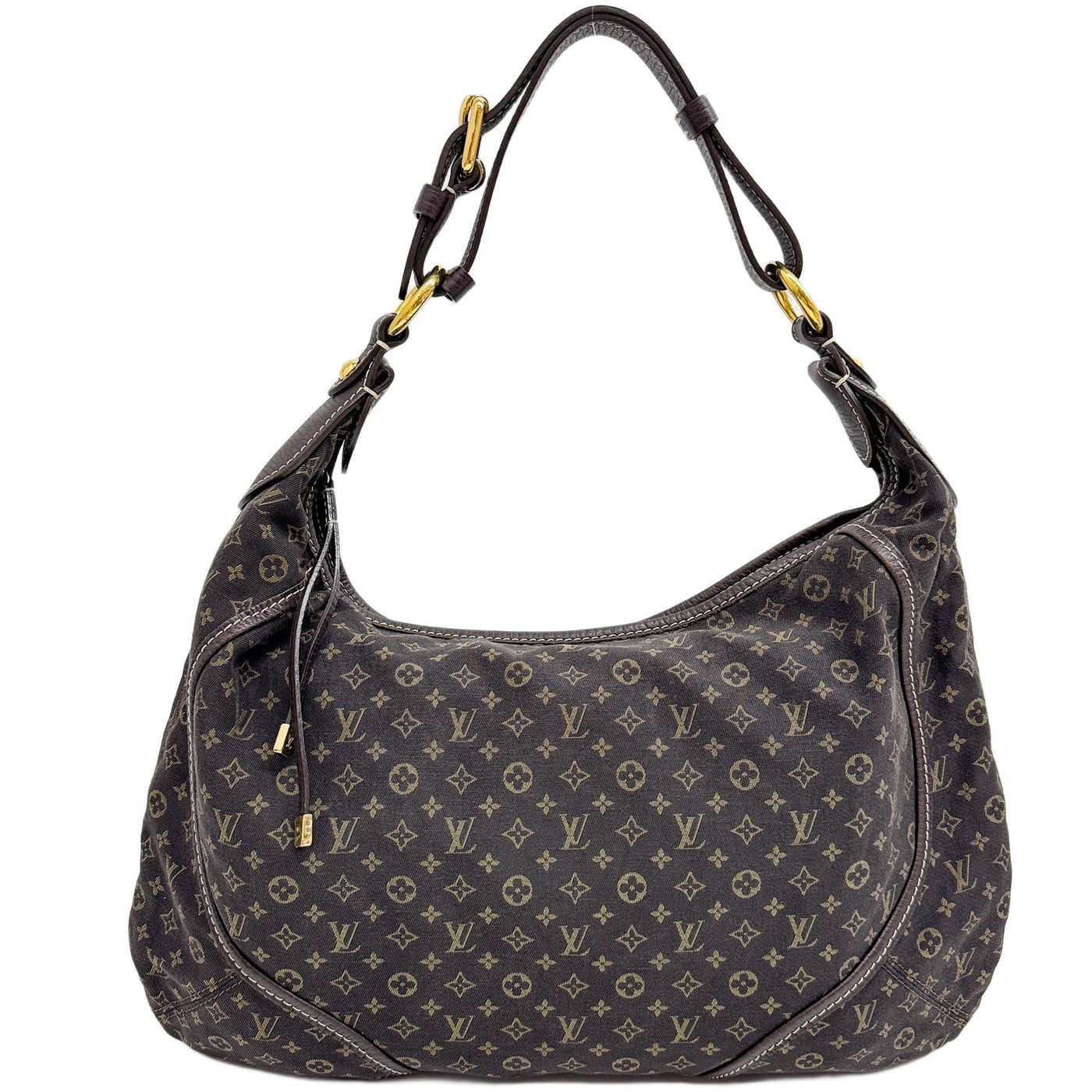 Mini Lin Manon MM Monogram Brown Canvas Shoulder Bag