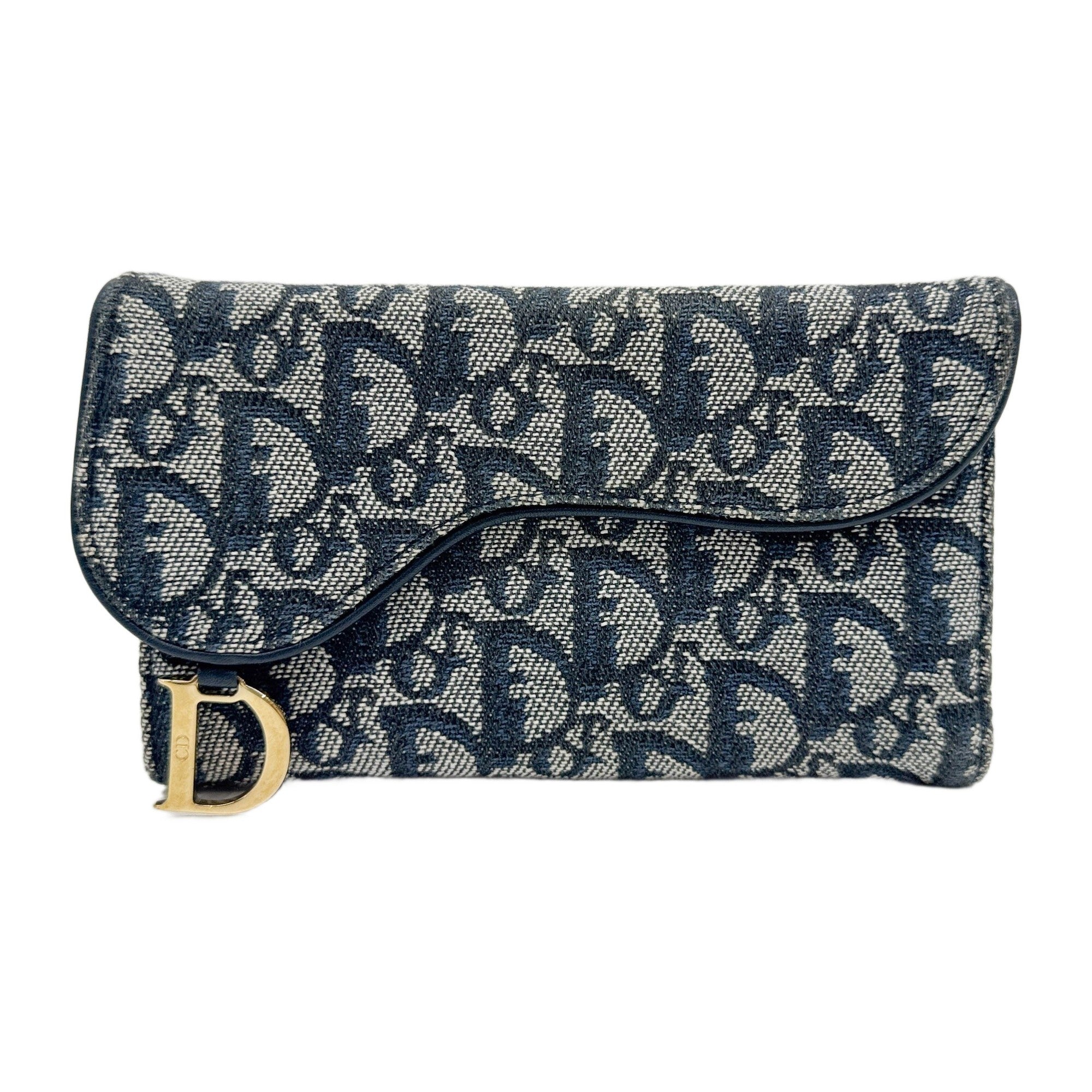 Saddle Blue Trotter Canvas Wallet