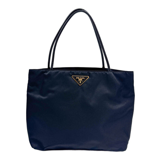 Black Nylon Tote Shoulder Bag