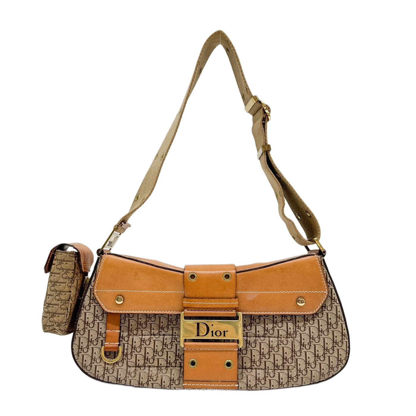 Street Chic Columbus Brown Trotter Canvas Shoulder Bag