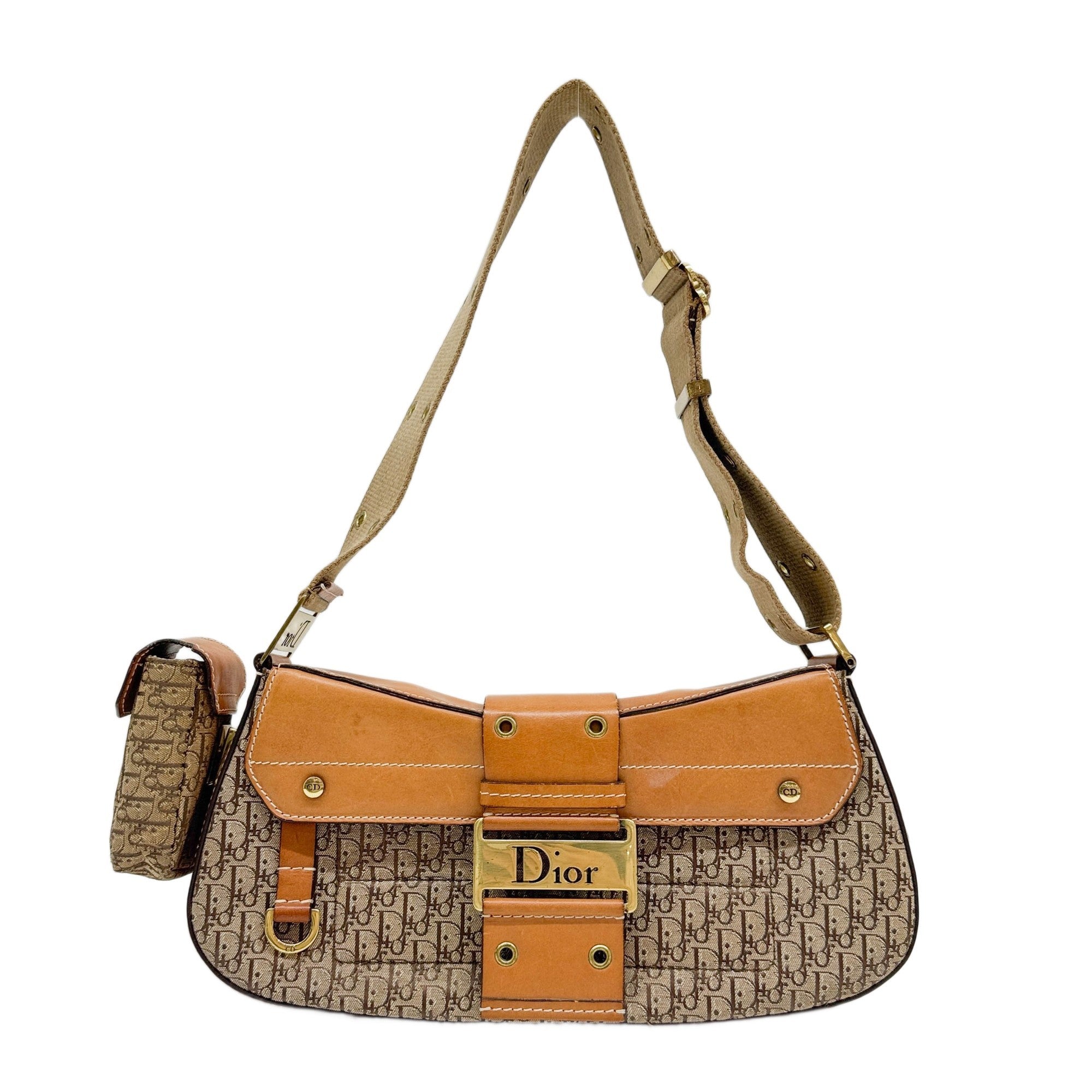 Street Chic Columbus Brown Trotter Canvas Shoulder Bag