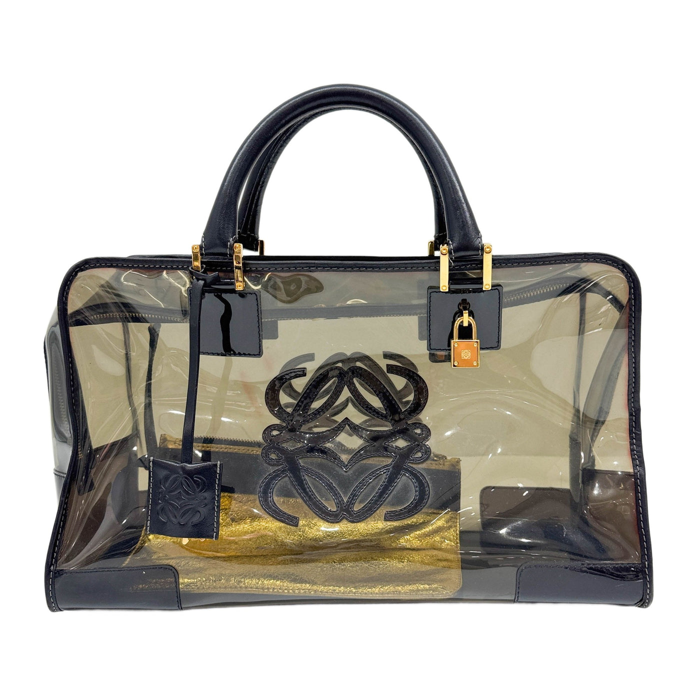 Amazona 35 Black Vinyl Handle Bag
