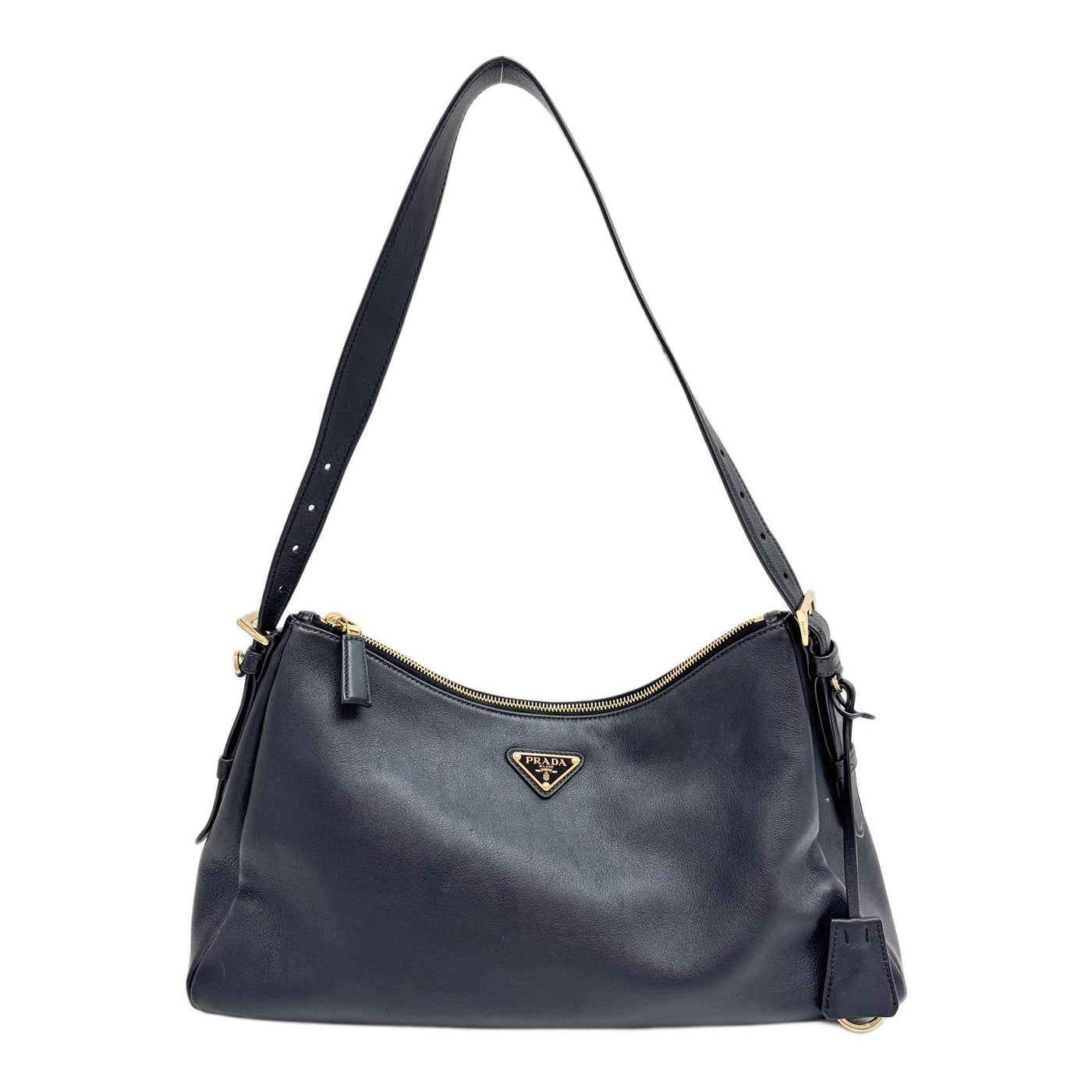 Large Aimée Black Shoulder Bag