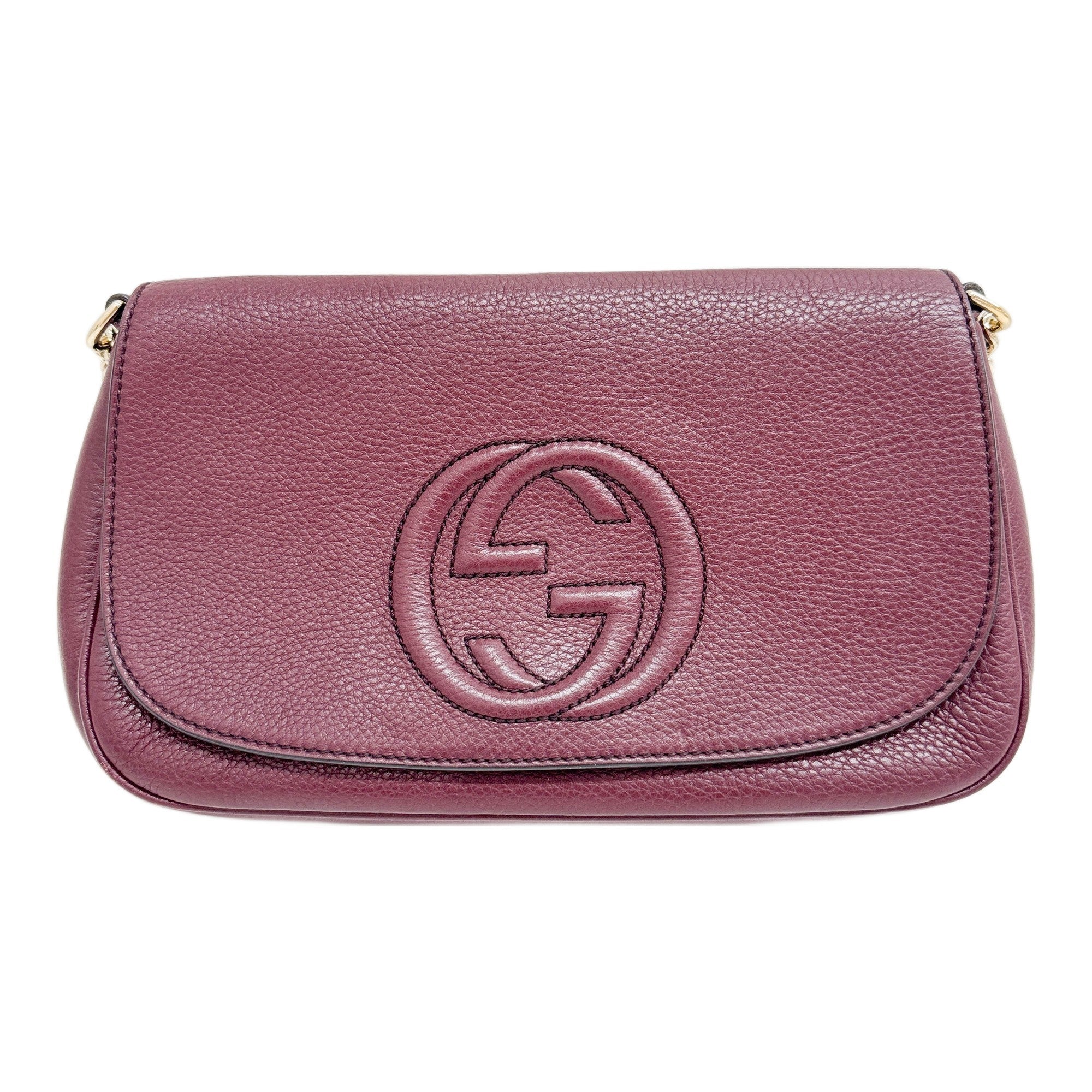 Soho Bordeaux Leather Shoulder Bag