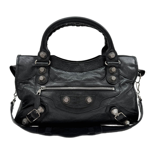 Giant 12 The City Black Leather Two Way Bag