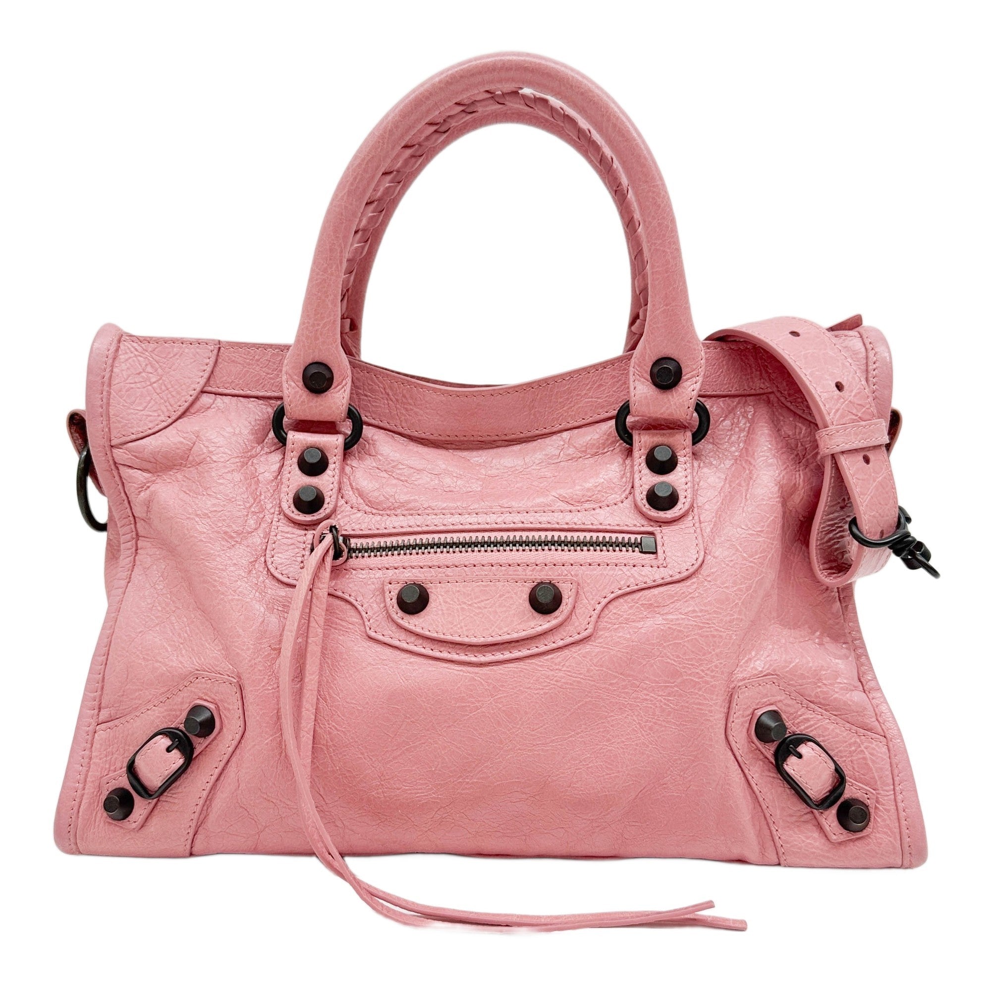 Small City Pink Leather Two Way Bag