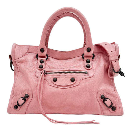 Small City Pink Leather Two Way Bag