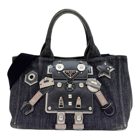Canapa Robot Black Denim Two Way Back