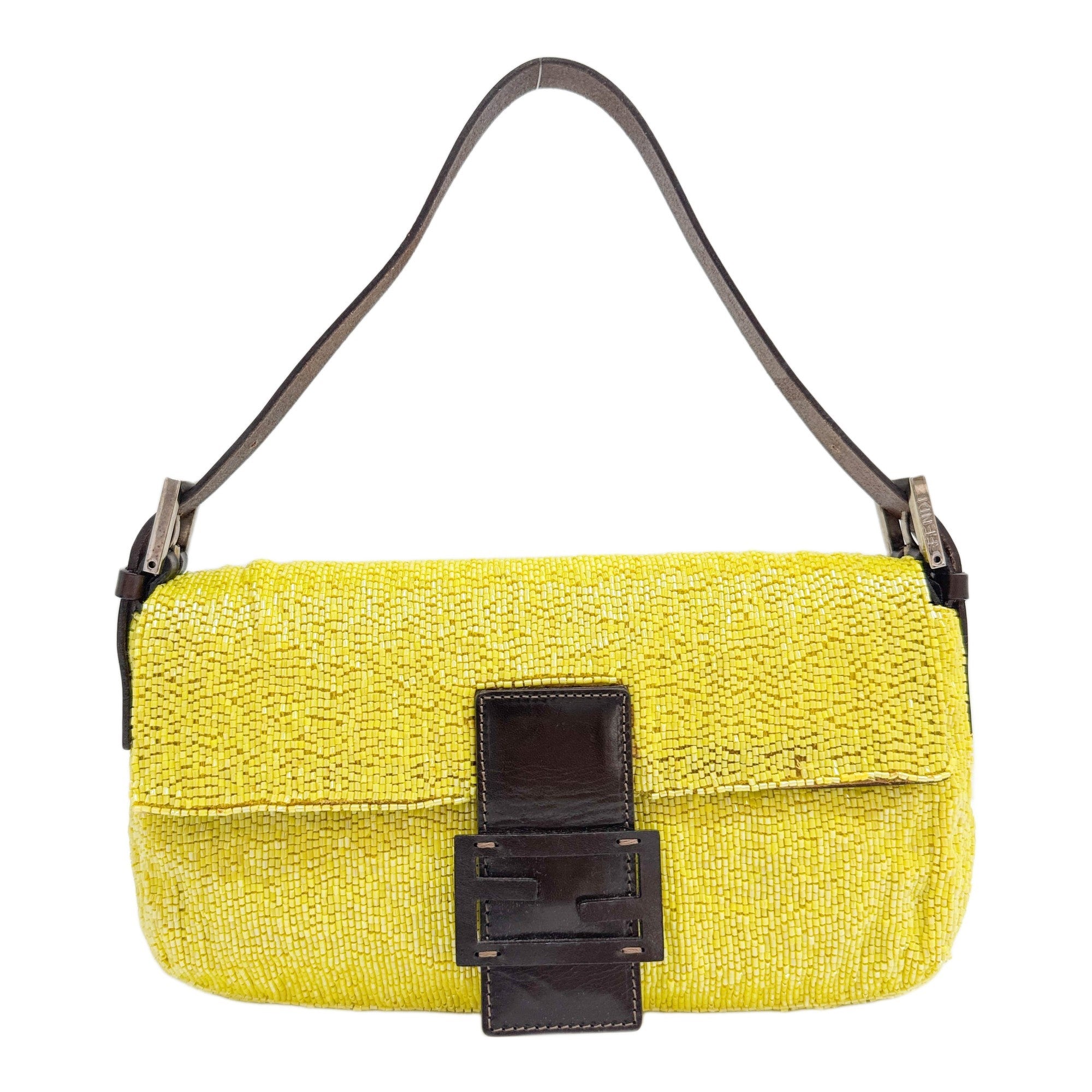 Baguette Green Beads Shoulder Bag