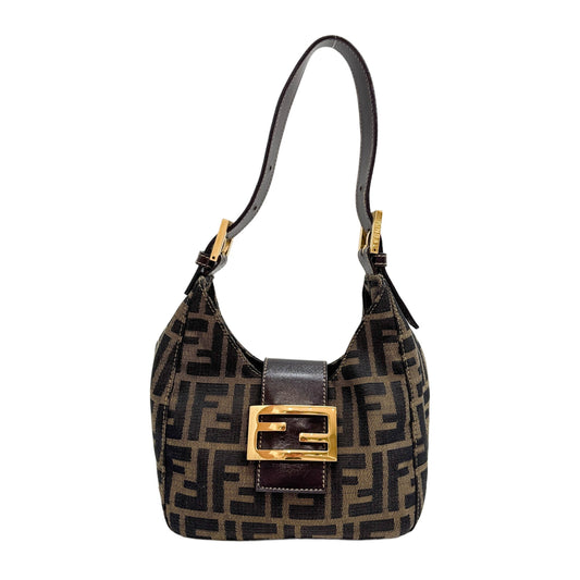 Zucca Brown Canvas Handle Bag