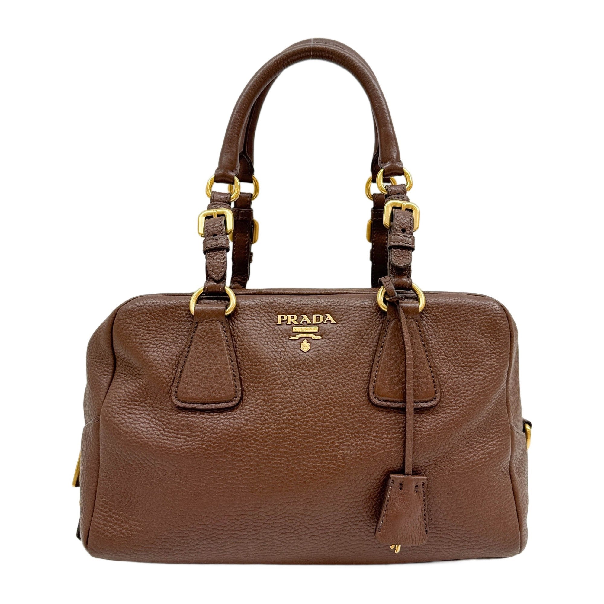 Boston Brown Leather Shoulder Bag