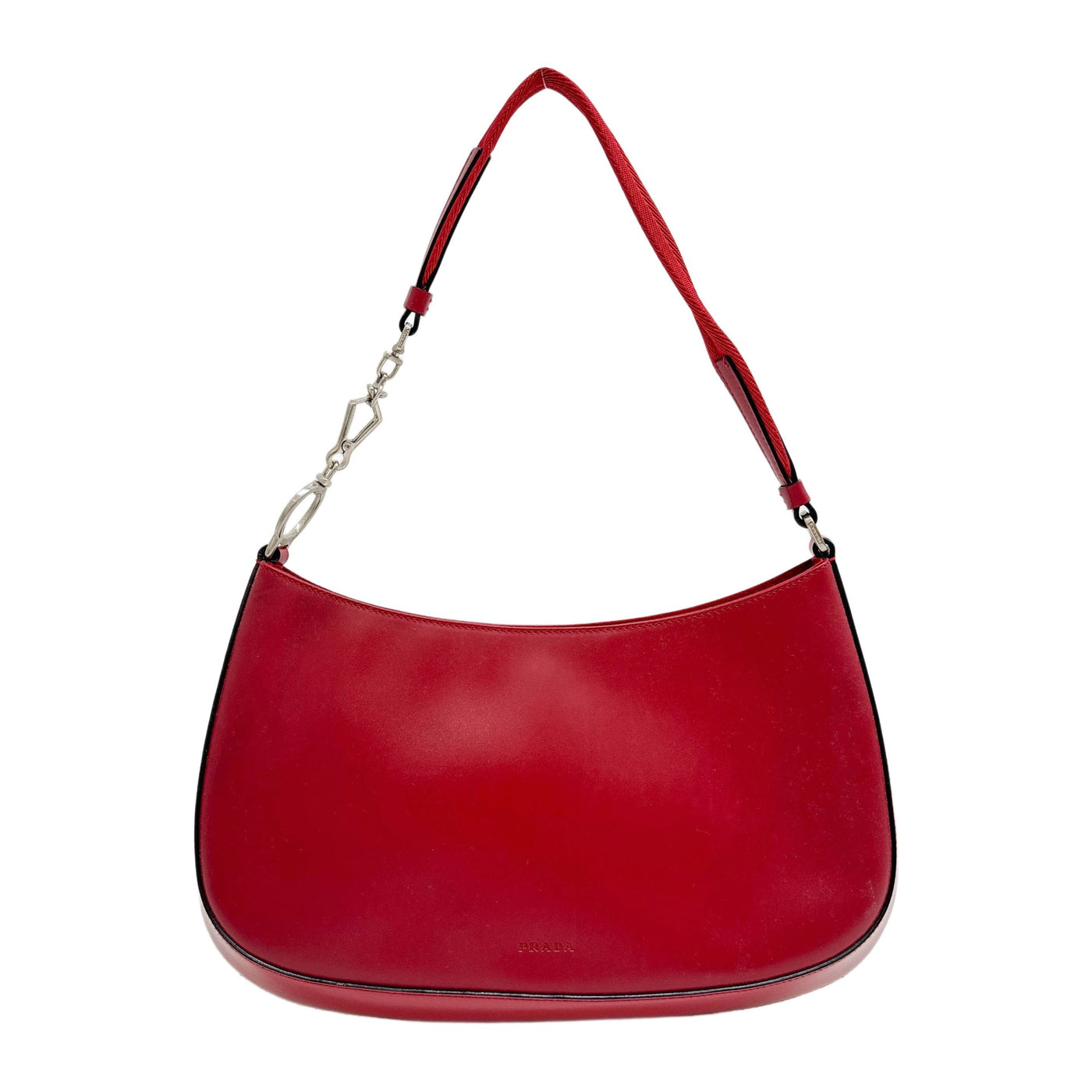 Red Leather Hand Bag