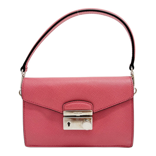 Mini Sound Lock Rose Pink Leather Two Way Bag
