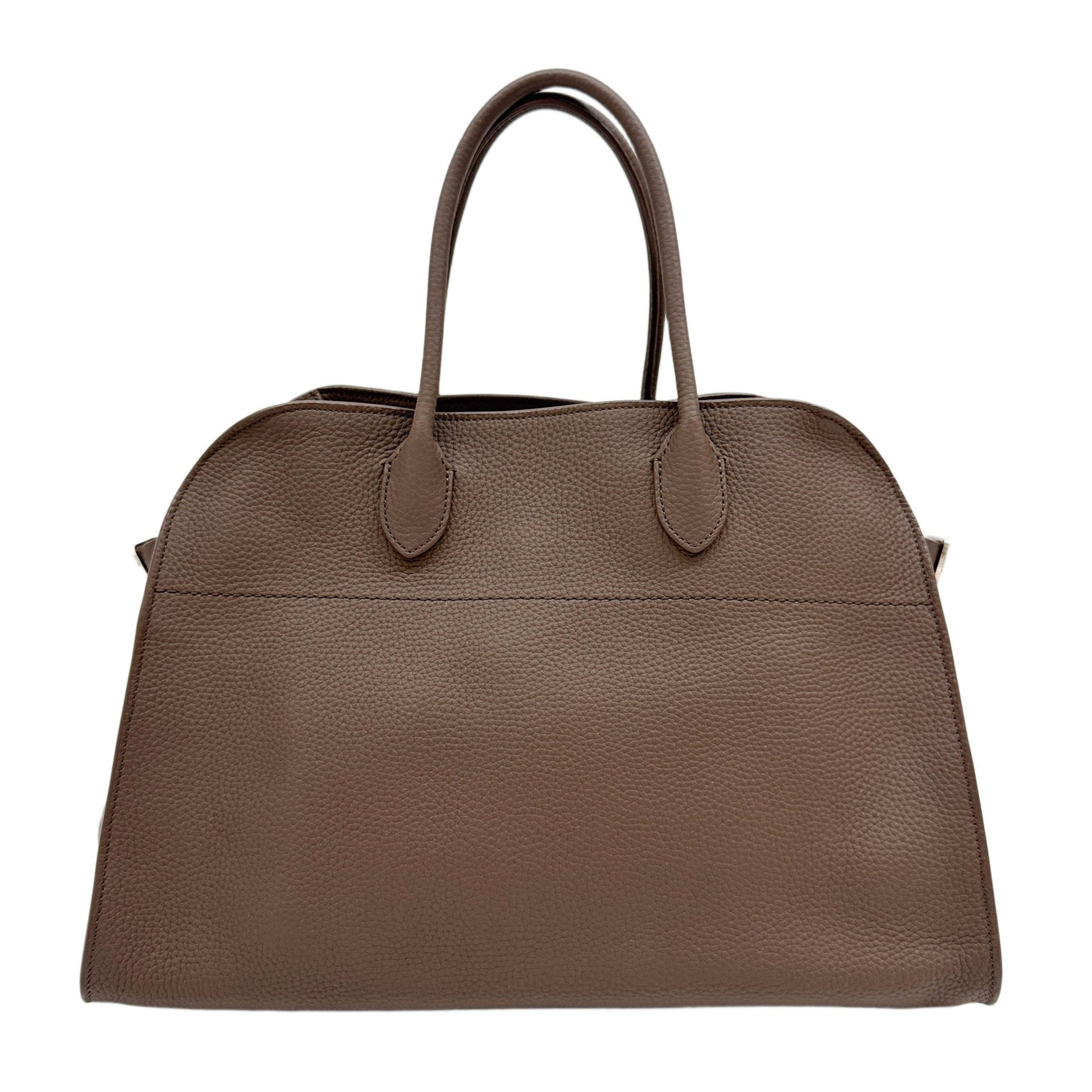 Soft Margaux 15 Deep Brown Leather Handle Bag