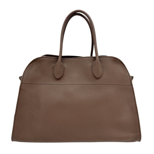 Soft Margaux 15 Deep Brown Leather Handle Bag