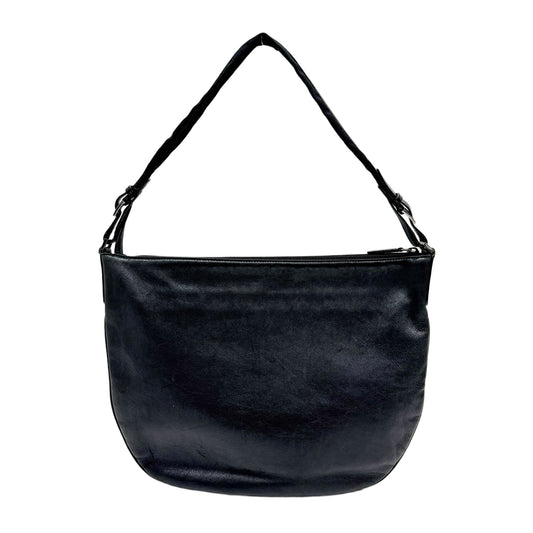 Black Leather Shoulder Messenger Bag