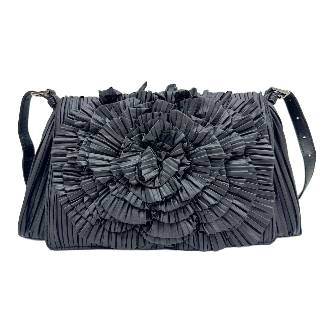 Black Leather Crossbody Bag