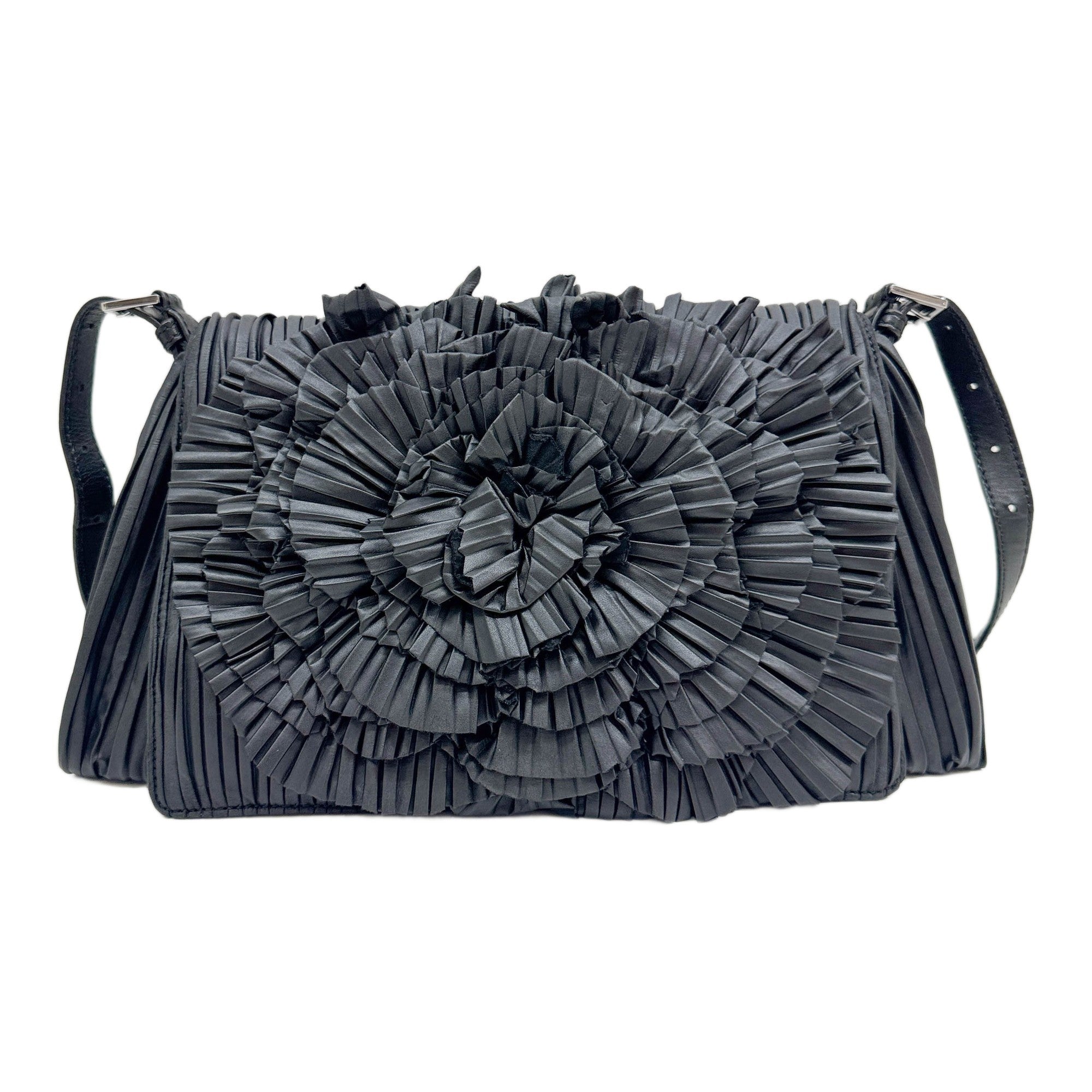 Black Leather Crossbody Bag