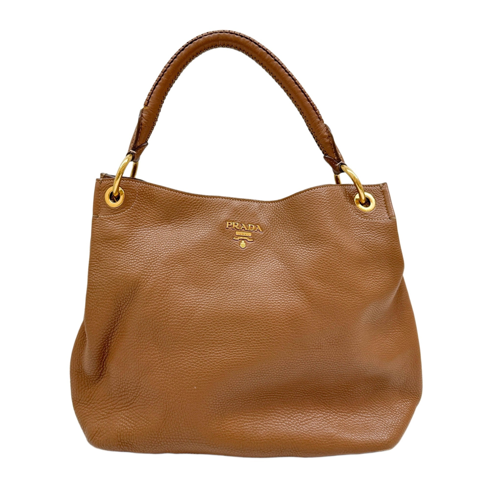 Light Brown Leather Shoulder Bag