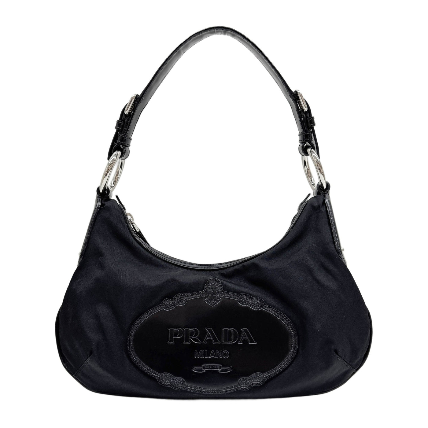Black Nylon Shoulder Bag