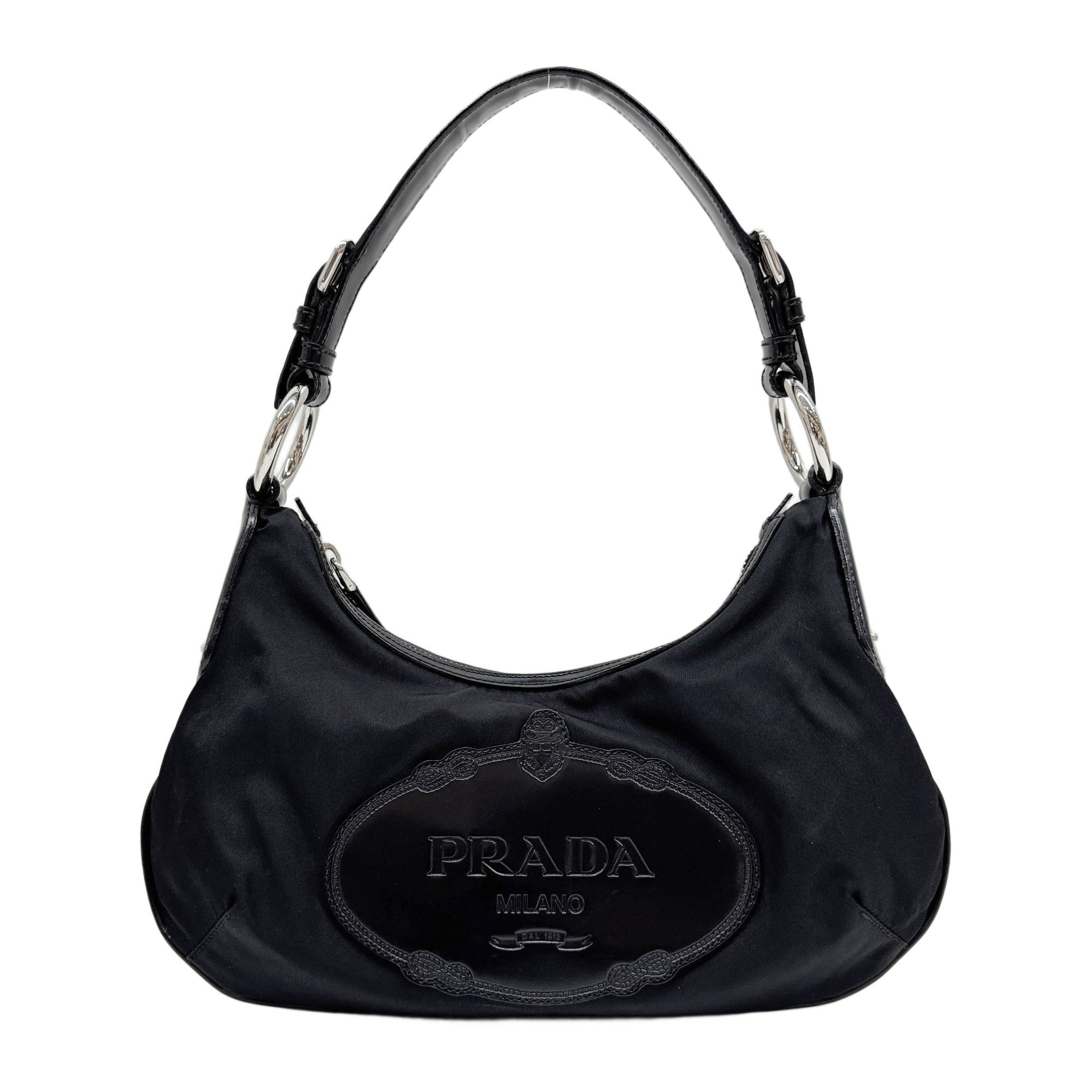 Black Nylon Shoulder Bag