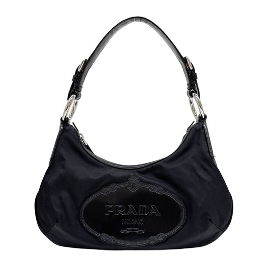 Black Nylon Shoulder Bag