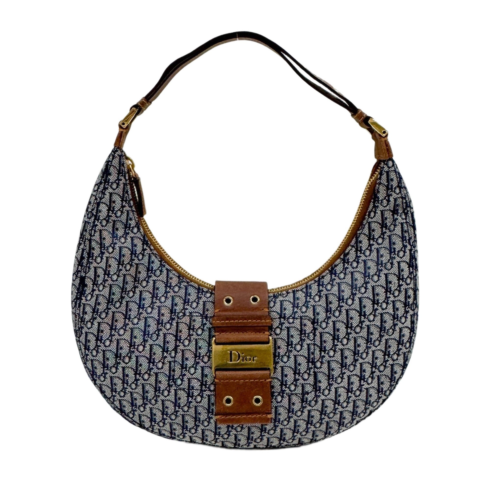 Street Chic Hobo Blue Trotter Canvas Shoulder Bag