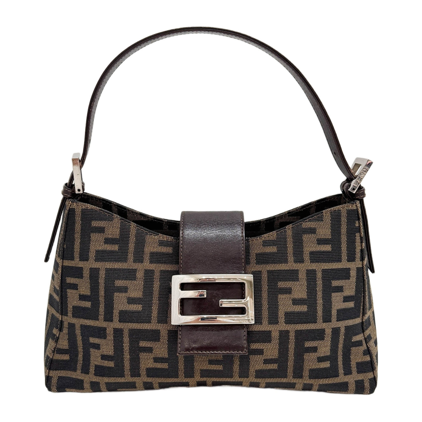 Brown Zucca Canvas Shoulder Bag