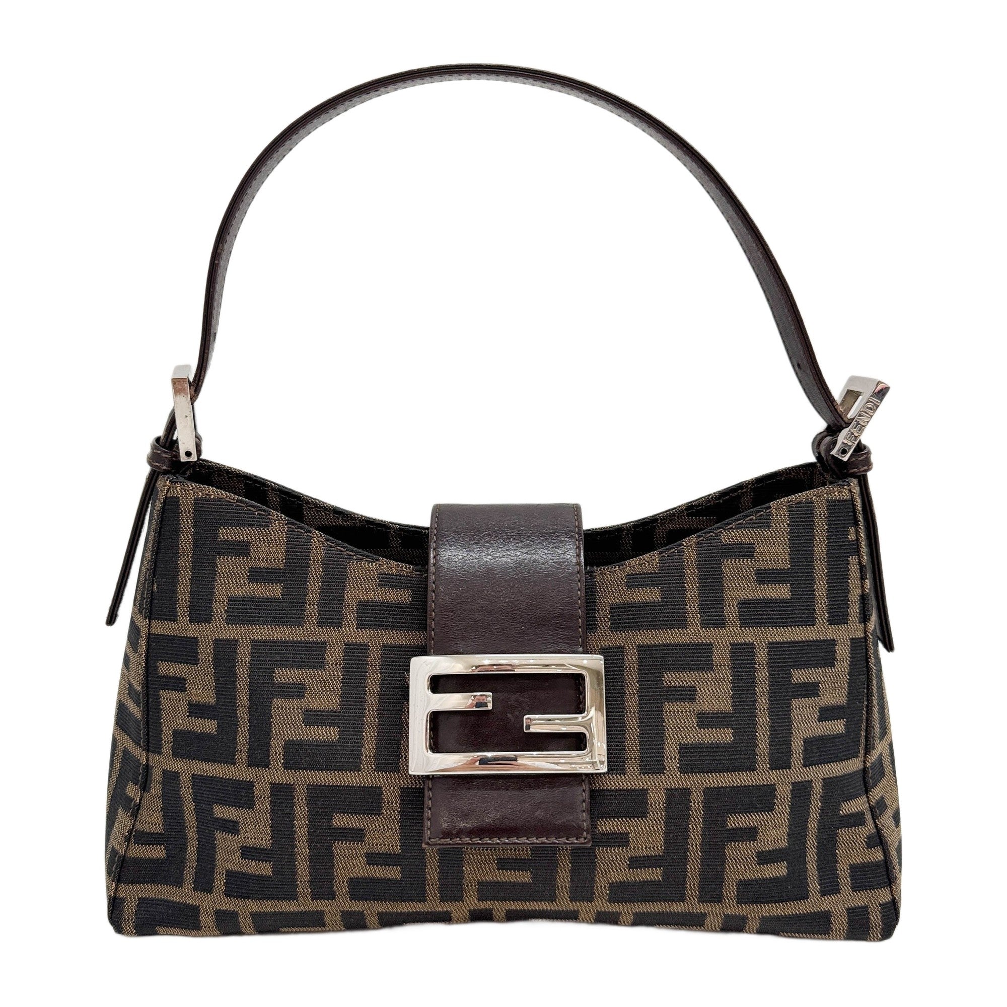 Brown Zucca Canvas Shoulder Bag