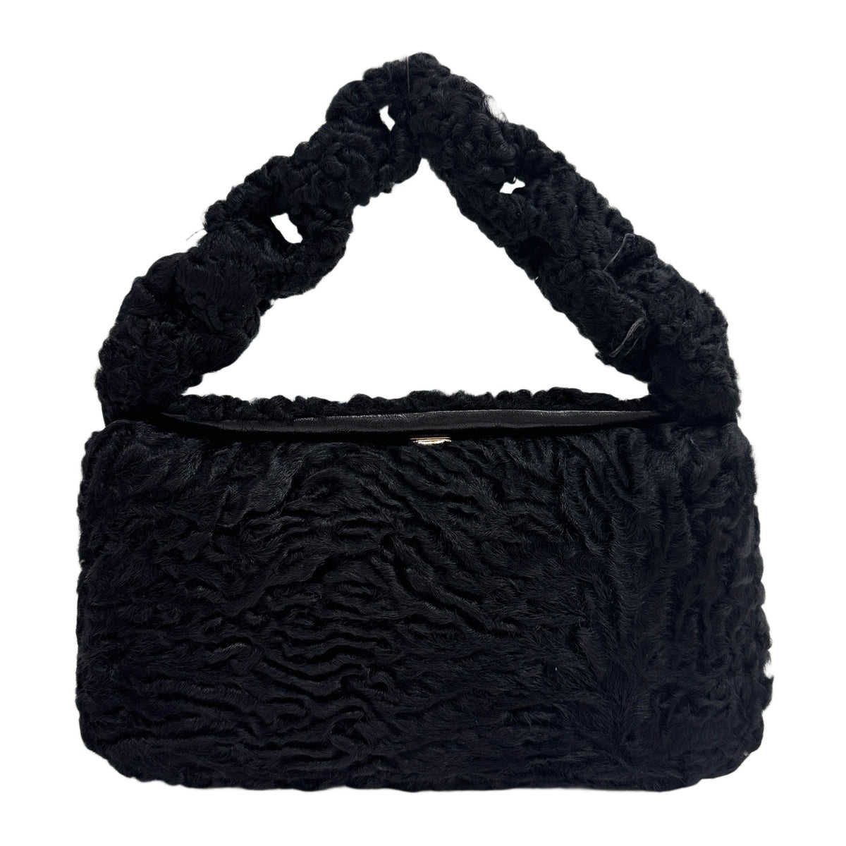 Black Pony Hair Hand Bag