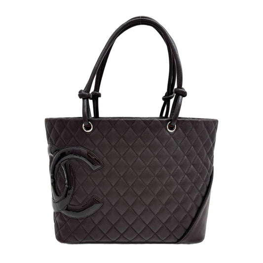 Cambon 2005-2006 Matelasse Brown Leather Tote Bag