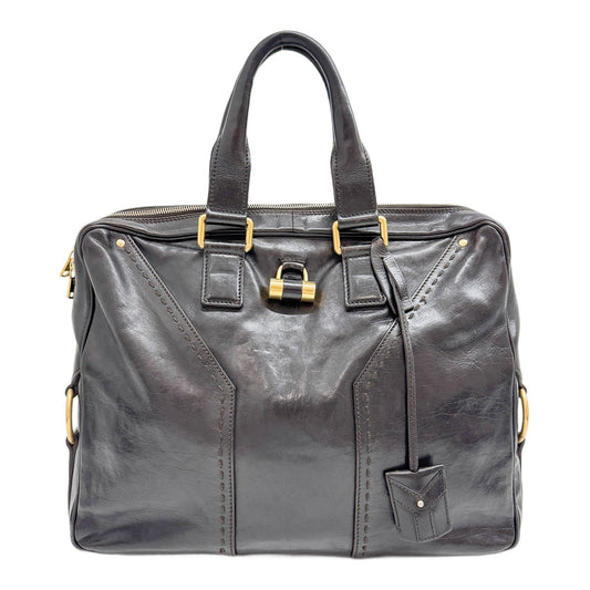 Muse Briefcase Brown Leather Hand Bag