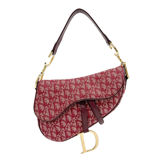 Saddle Red Trotter Canvas Shoulder Bag