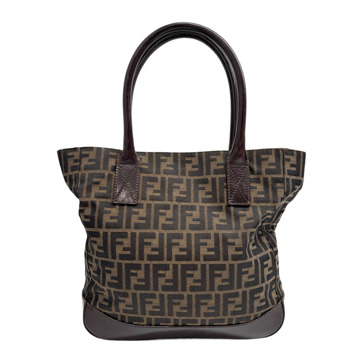 Brown Zucca Canvas Tote Bag