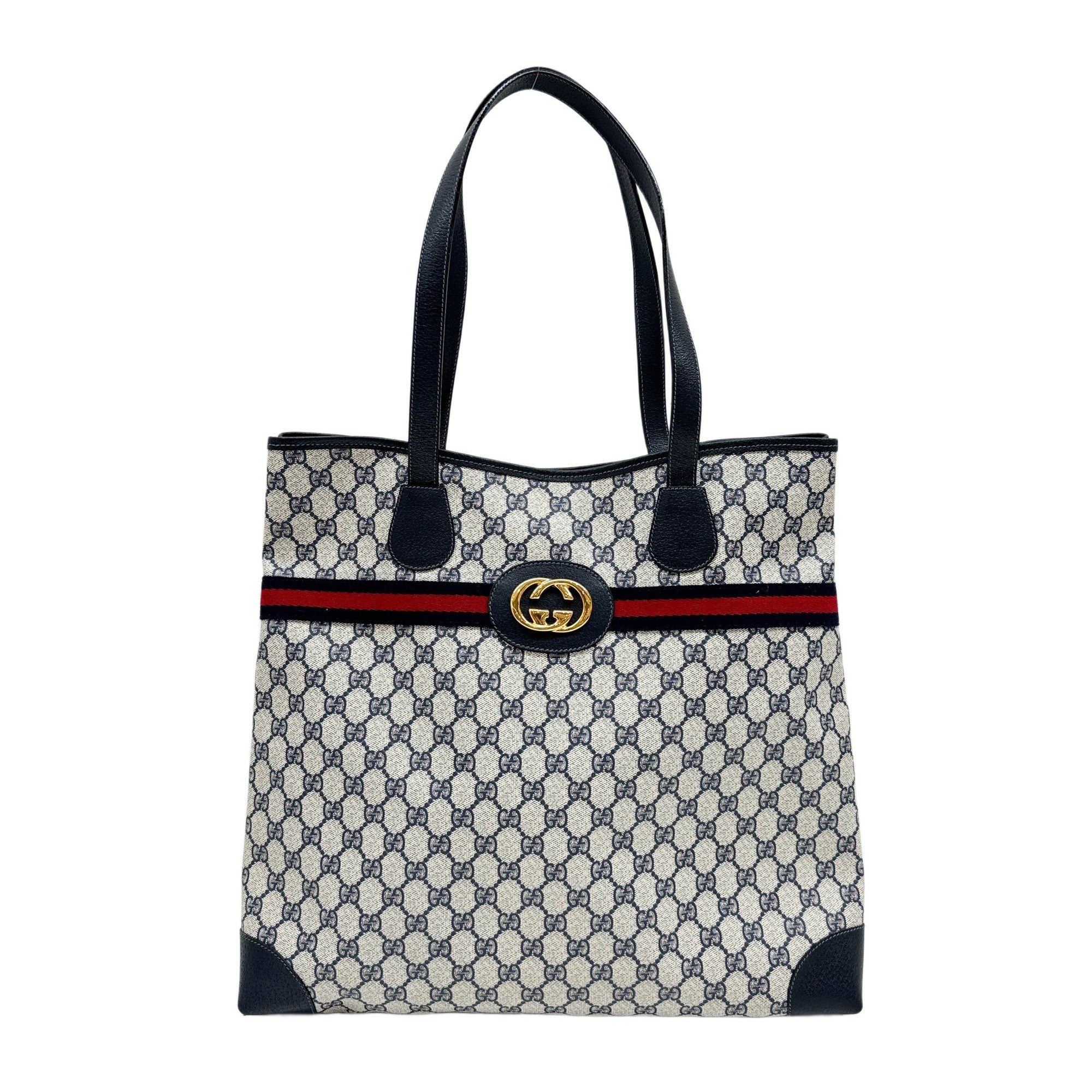 Supreme Blue GG Canvas Tote Bag