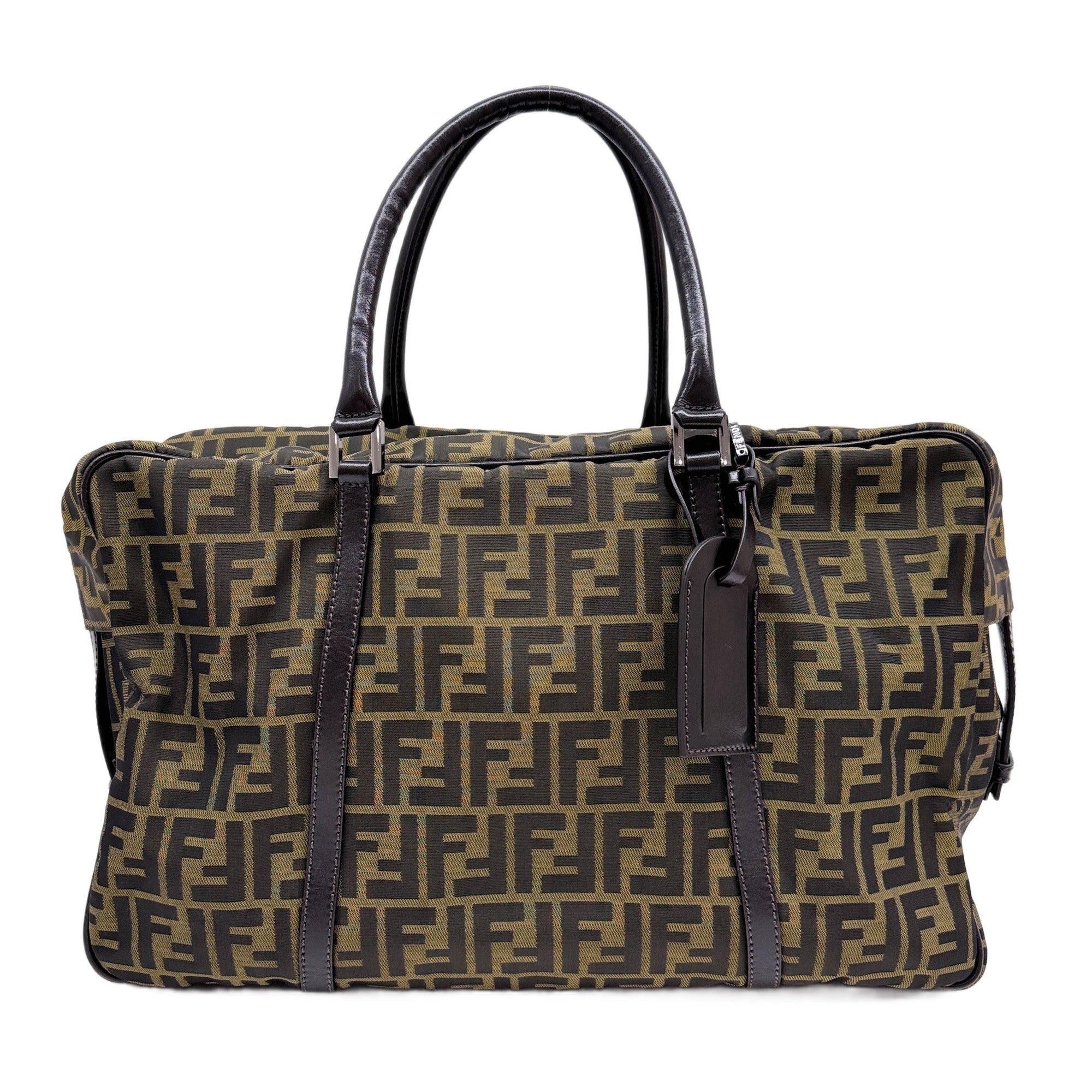 Brown Zucca Canvas Duffle Travel Bag